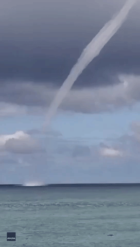 Giant Waterspout Spotted in Loiza, Puerto Rico