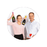 Couple Wine Sticker by Wijnen Moniez