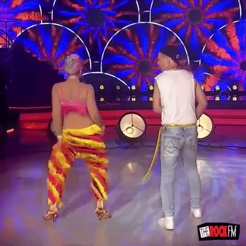 the rock dwtsnz GIF