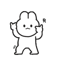 jr_1485_ rabbit baekhyun bbh 백현 Sticker