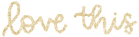 Gold Love Sticker