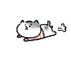 cat fly Sticker by yoyoyon