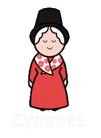 Welsh Dydd Gwyl Dewi Sticker by Cartrefclyd