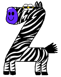 Alphabet Zebra Sticker by Originals