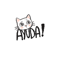 Cat Ayuda Sticker by universoanimalmx