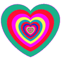 I Love You Hearts Sticker by Feliks Tomasz Konczakowski