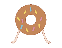 Happy Dunkin Donuts Sticker