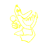 Duck Magnifier Sticker