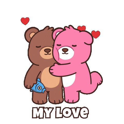 Teddy Bear Love Sticker by BEARISH
