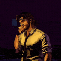 Big Bad Wolf Smoking Cigarette GIF