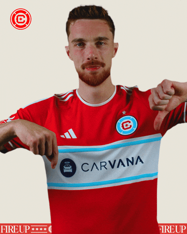 Chicago Fire Thumbs Down GIF by Chicago Fire Football Club