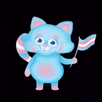 TransChat_TransAkcija pride flag trans transgender GIF