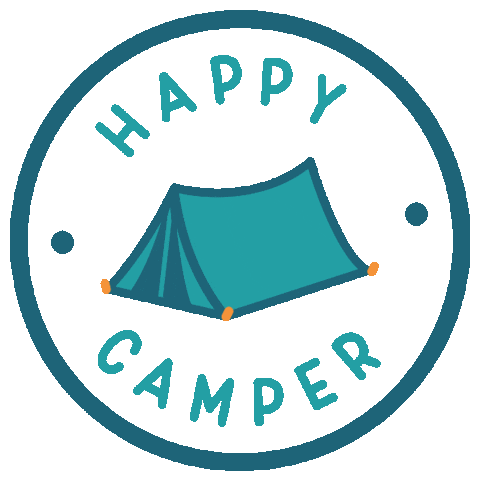 Camping Lets Go Sticker by Passion Planner