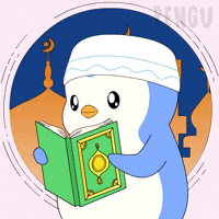 Pray Eid Al Fitr GIF by Pudgy Penguins