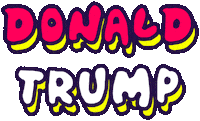 Voting Donald Trump Sticker