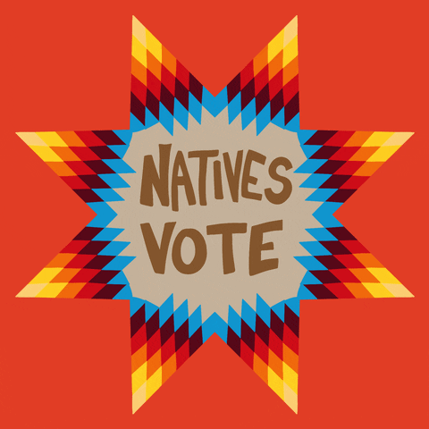 Vote Early Native American GIF by INTO ACTION