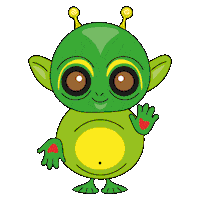 Space Hearts Sticker