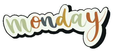 Saardbei giphyupload text day monday Sticker