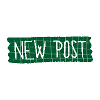 byalba green newpost tag tape Sticker