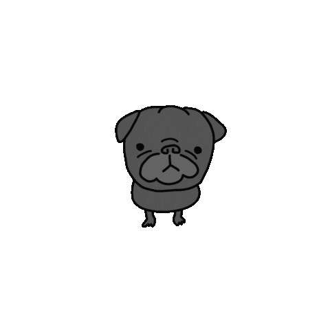kamirice_illustration giphyupload pug 犬 いぬ Sticker
