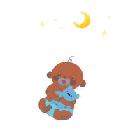 sleepy good night Sticker by Molfix