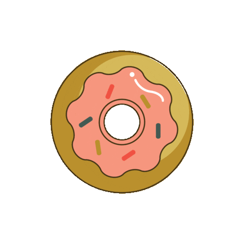 WeAreChipper food hungry eating donut Sticker