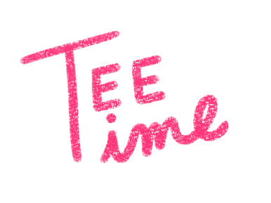 Pink Tee Off Sticker by Catharina Stewart