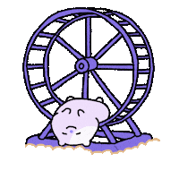 Hamster Resting Sticker