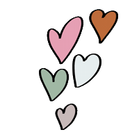 Boho Hearts Sticker by Catherine Nail Collection