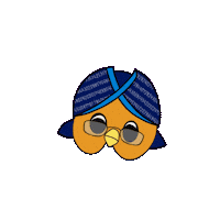 Surprised Owl Sticker by pengukuranpsikologiss