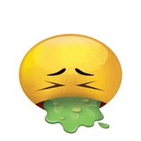 drunk vomit Sticker