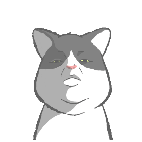 Kitty What Sticker by GORO