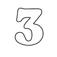 Black And White Orange Sticker