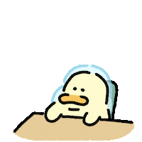 420gram00 tired character duck banana Sticker