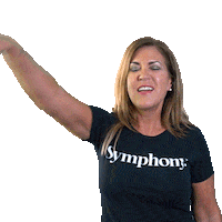 SymphonyAgency yeah winning success fist pump Sticker