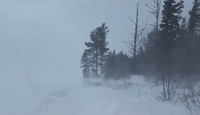 Blizzard Conditions and Strong Winds Sweep Across Lake Superior