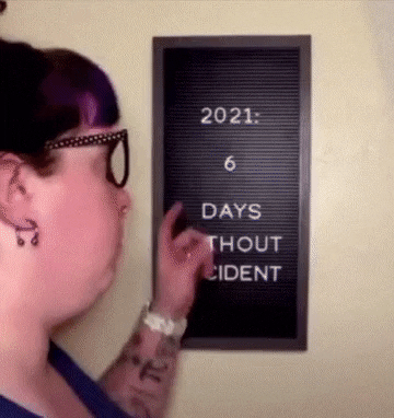 triinloide giphyupload drinking 2021 days without incident GIF