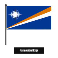 Marshall Islands Flag Sticker by Formación Ninja