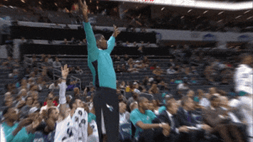 excited make it rain GIF by NBA