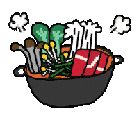 hyeyo_da_ food 음식 boil shabushabu Sticker