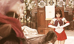 sailor mars wink GIF