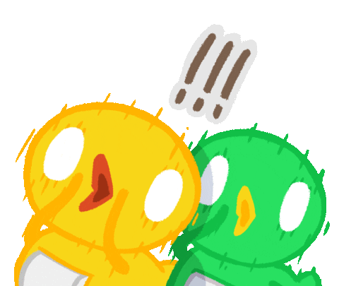 Crazy Wheeln Bird Sticker