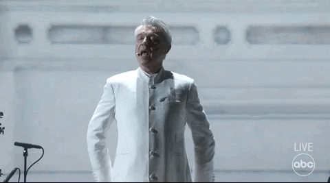 David Byrne Oscars GIF by The Academy Awards