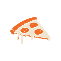 Nyc Marathon Pizza Sticker by Sarah Marie Design Studio