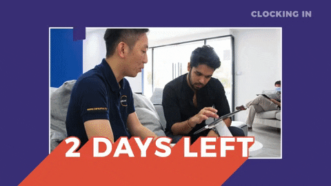 Giveaway 2 Days Left GIF by Clocking In