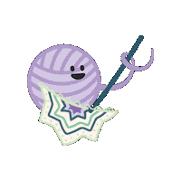 Crochet Knitting Sticker by Hobbii