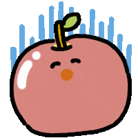 Apple Fruit Sticker by kupaberu