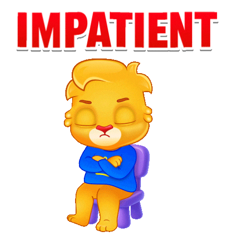 Bored Waiting For You Sticker by Lucas and Friends by RV AppStudios
