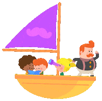 Dan Lila Sticker by Mundo Bita