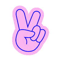 dreierlei peace hand dreierlei Sticker